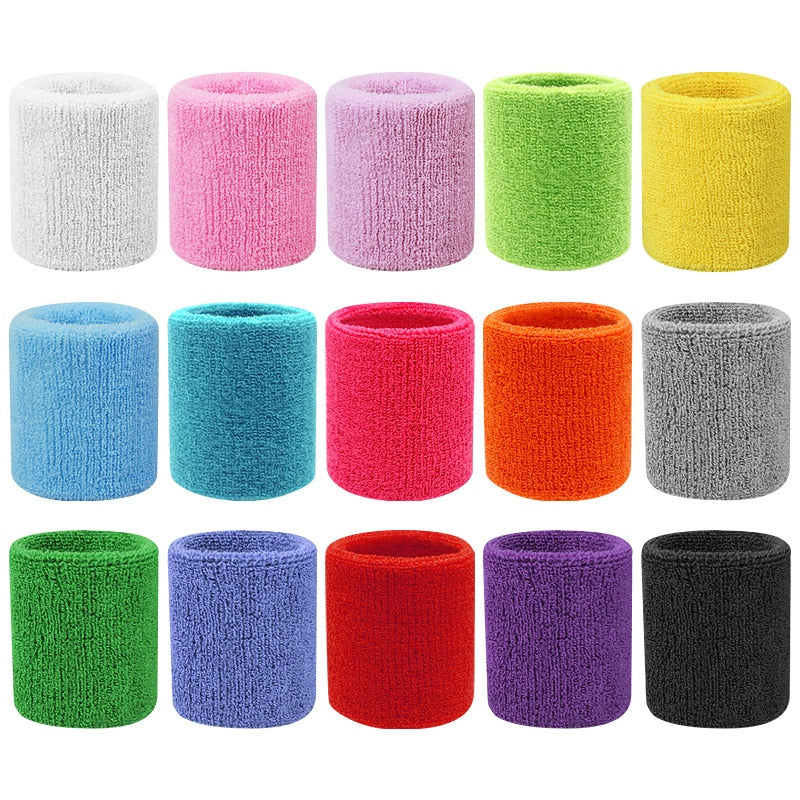 1PCS Towel Sports Wristbands Tennis Sweat Bands Wrist Guard For Basketball Volleyball padel Fitness Sweatbands Wrist Wrap Cuff