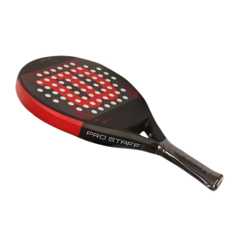 2024 New Professional Padel Paddle Tennis Racket Soft Face Carbon Fiber Soft EVA Face Sports Racquet Outdoors Equipment