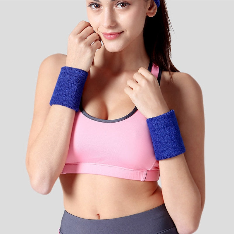 1PCS Towel Sports Wristbands Tennis Sweat Bands Wrist Guard For Basketball Volleyball padel Fitness Sweatbands Wrist Wrap Cuff