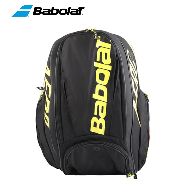 BABOLAT PURE AERO Tennis Backpack STRIKE Tim Model Tennis Racket Bag 2-Pack Unisex Yellow Portable Squash Padel Beach Tennis Bag