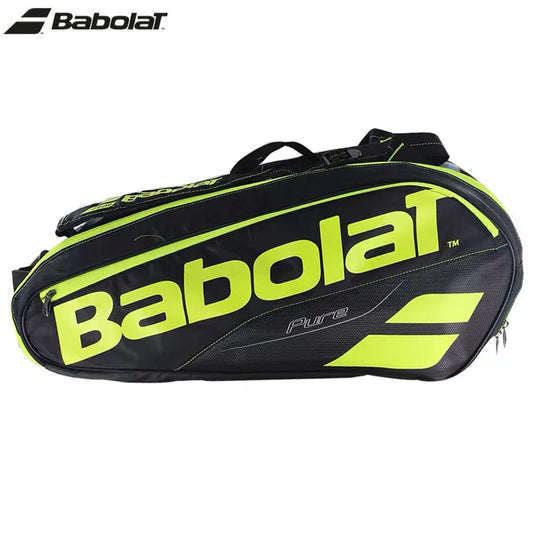 Original Pure Series BABOLAT Tennis Bag 6 Rackets Padel Beach Tennis Backpack Shoes Compartment CCT Inner Storage Shoulder Bags