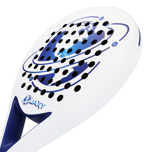 Padel Racket 100% Carbon Fiber with EVA Soft Tennis Paddle Racquet for Advanced Player